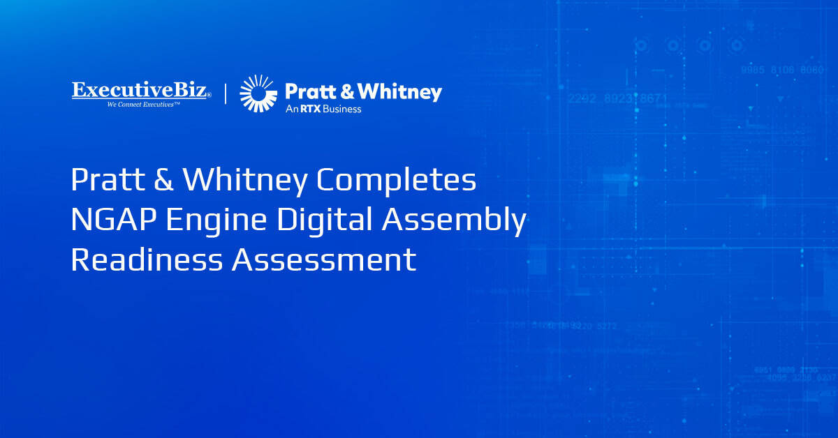 Pratt & Whitney logo. The RTX business completed a digital technical review of its XA103 engine under the USAF NGAP program.