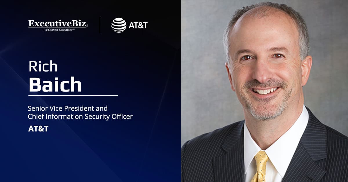 Rich Baich. AT&T's CISO will serve as inaugural chairperson of the C2 ISAC board.