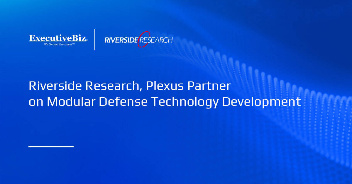 Riverside Research, Plexus Partner on Modular Defense Technology Development Riverside Research logo. Riverside Research and Plexus have partnered to develop modular defense technologies.