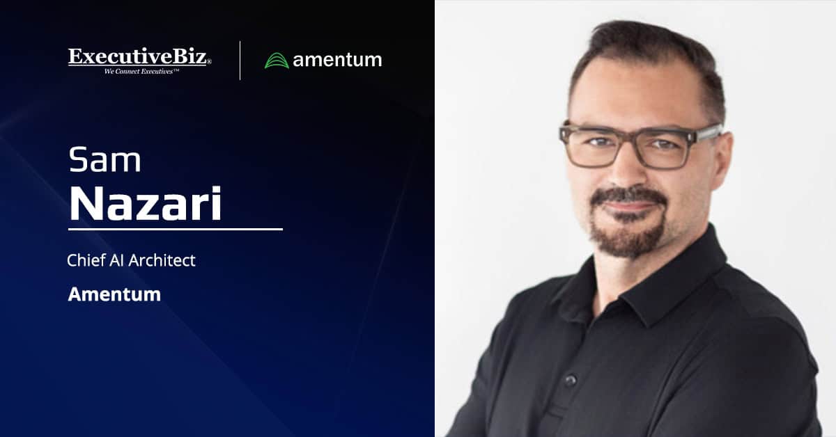 Amentum Appoints Sam Nazari to New Chief AI Architect Role Sam Nazari. Amentum has appointed Nazari as chief AI architect.