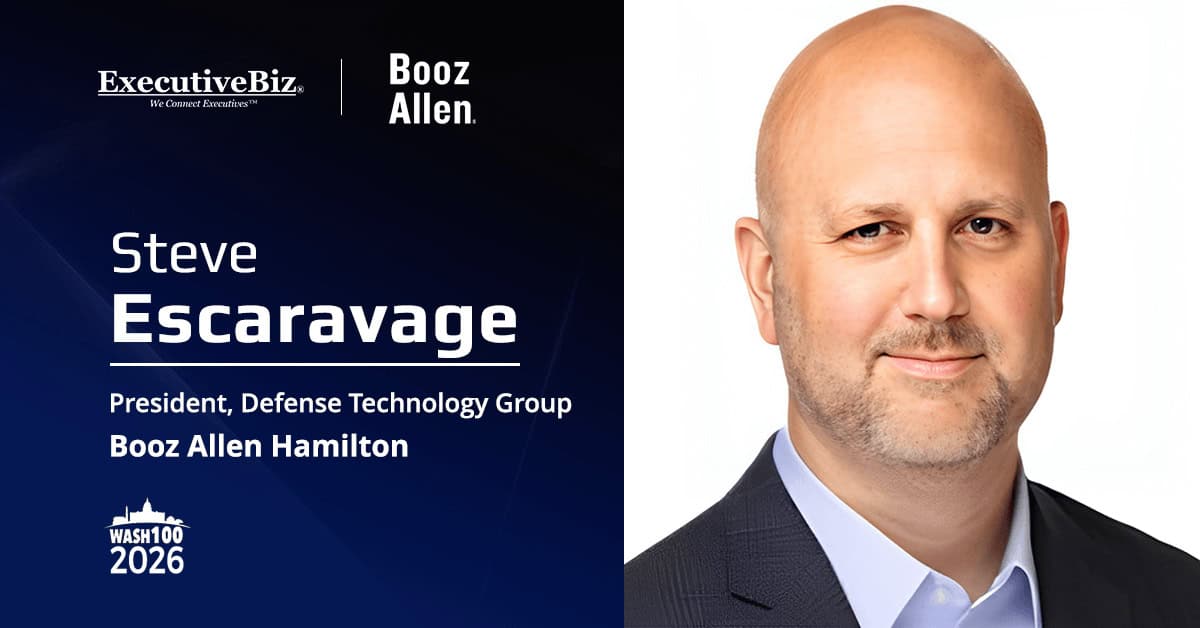 Steve Escaravage. The president of Booz Allen’s defense tech group commented on the company’s partnership with Anduril.