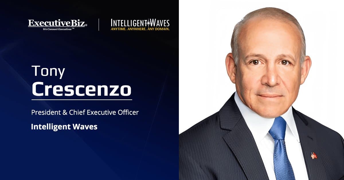 Tony Crescenzo. The Intelligent Waves CEO emphasized data trust and coalition interoperability in a Spotlight interview.