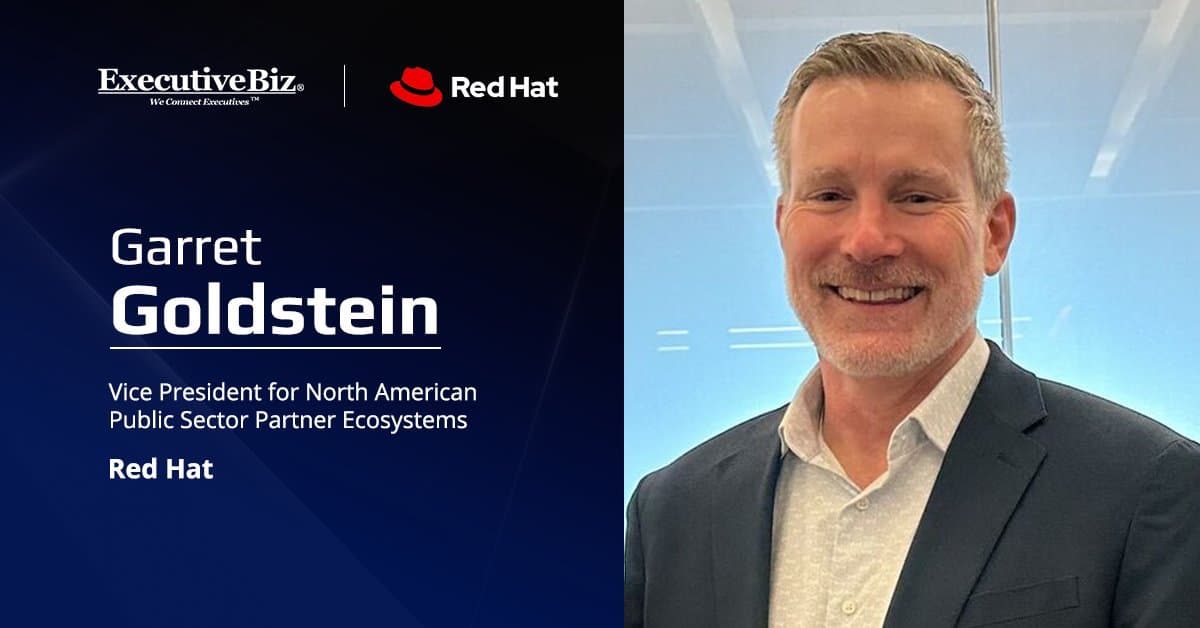 Garret Goldstein. Red Hat VP discusses state and local modernization of AI and cyber infrastructure.