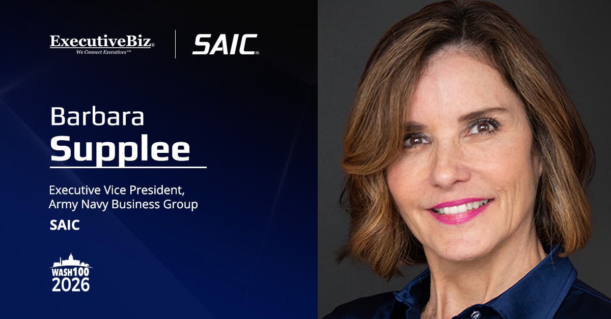Barbara Supplee. The SAIC executive VP commented on the award of a Navy task order for torpedo defense modernization support.