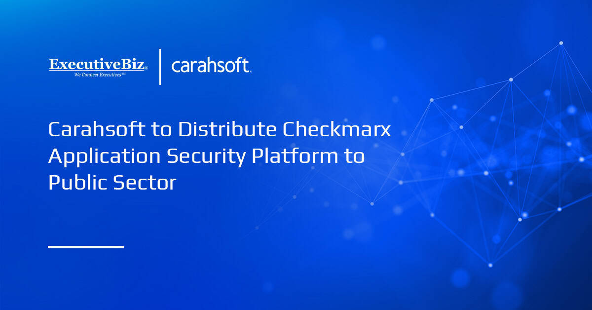 Carahsoft logo. Carahsoft will offer Checkmarx's agentic application security platform to the public sector.