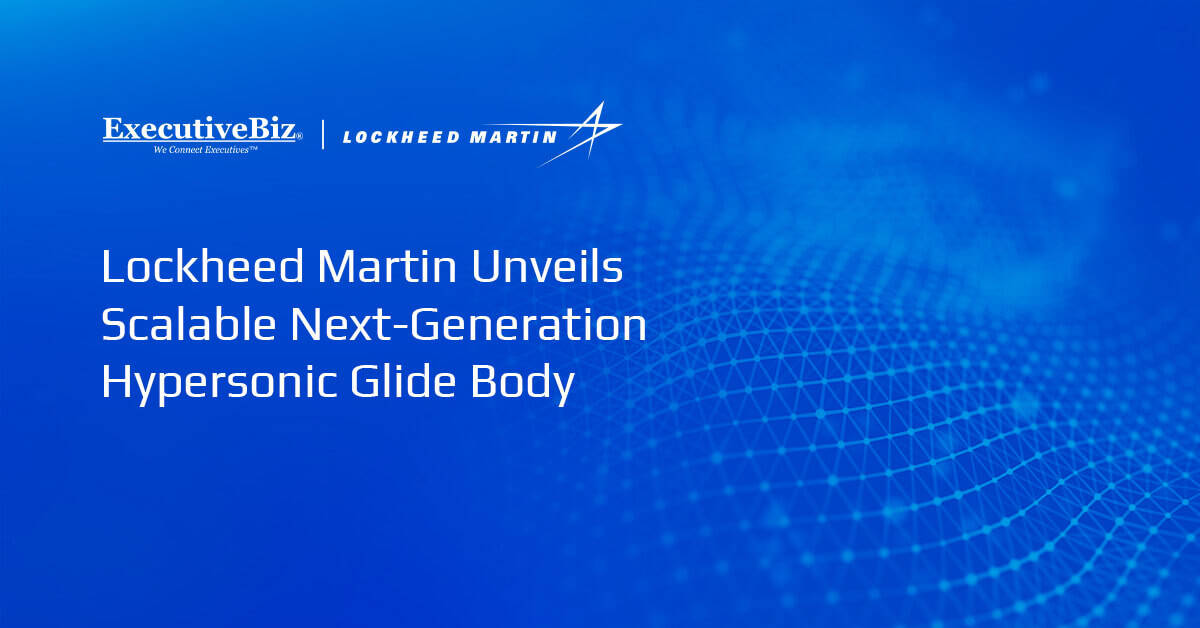Lockheed Martin logo. Lockheed introduced its next-generation glide body.