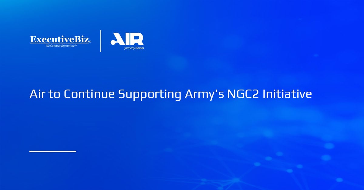 Air logo. The U.S. Army has extended its partnership with Air to continue supporting the NGC2 initiative.