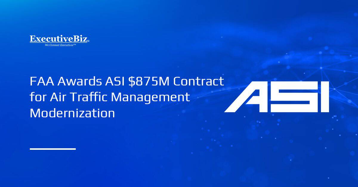 ASI logo. Air Space Intelligence has won an $875 million FAA contract to modernize the National Airspace System.