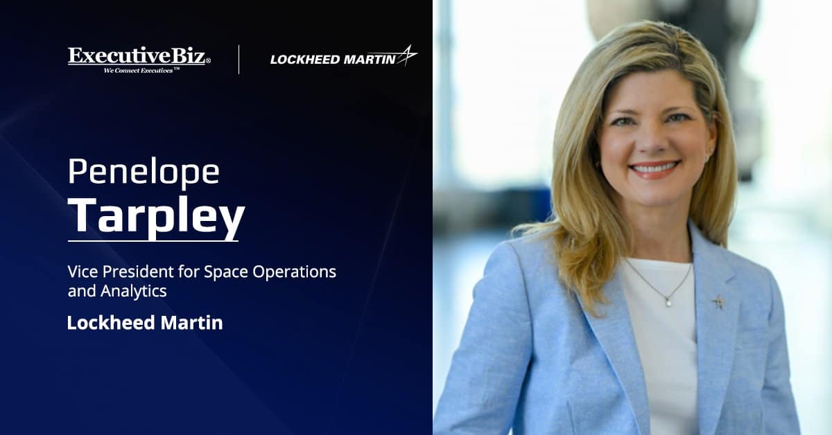 Penelope Tarpley. She's the VP for space operations and analytics at Lockheed Martin. She sat down for a Spotlight interview.