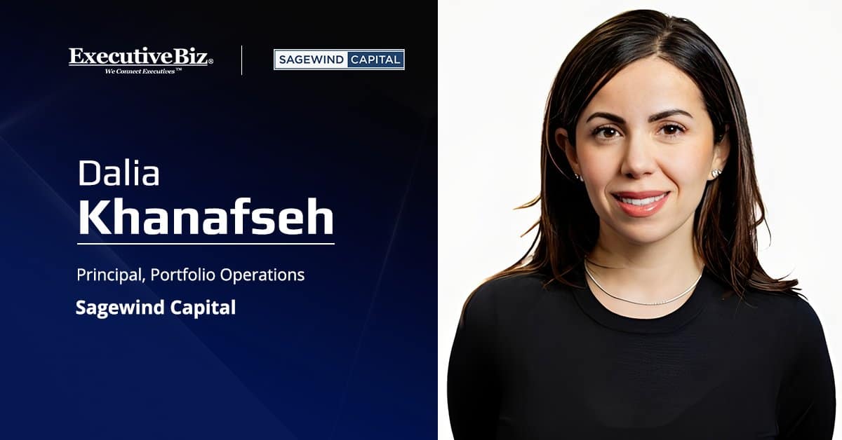 Dalia Khanafseh. Sagewind has named the former Astrion SVP principal of portfolio operations.