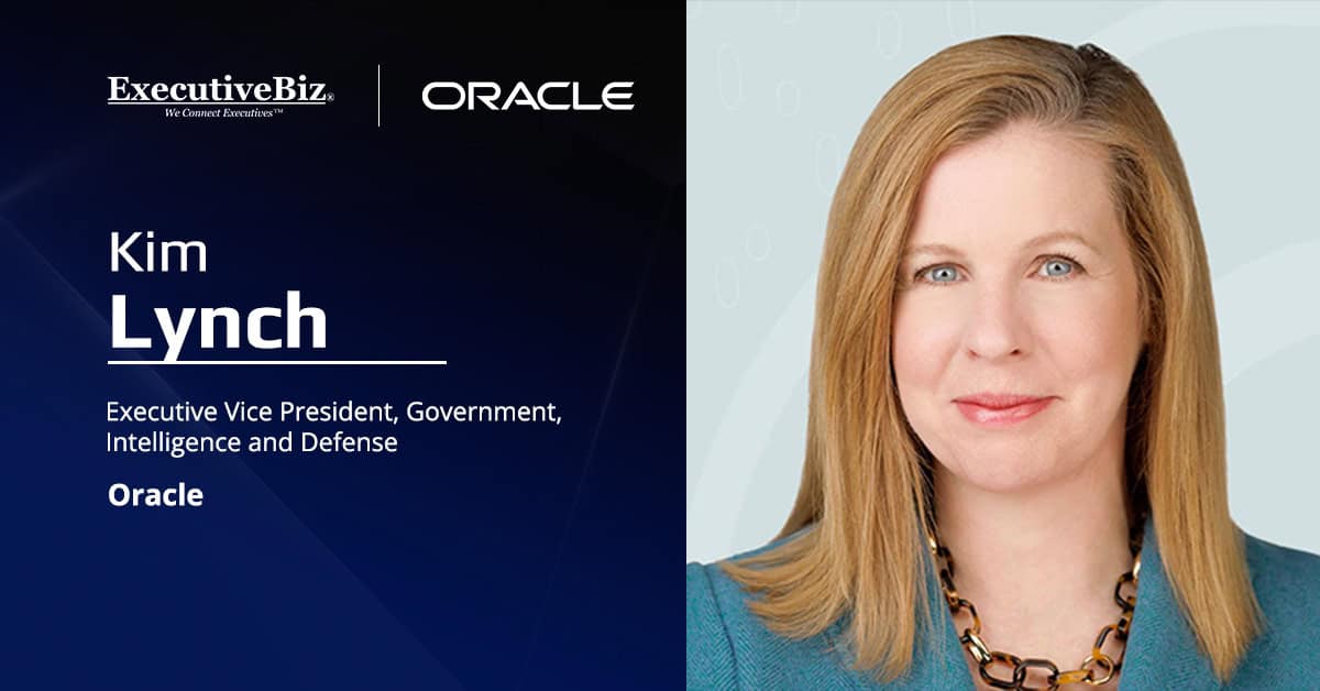 Kim Lynch. The Oracle EVP discussed the Office of Personnel Management contract to develop a unified federal HR platform.