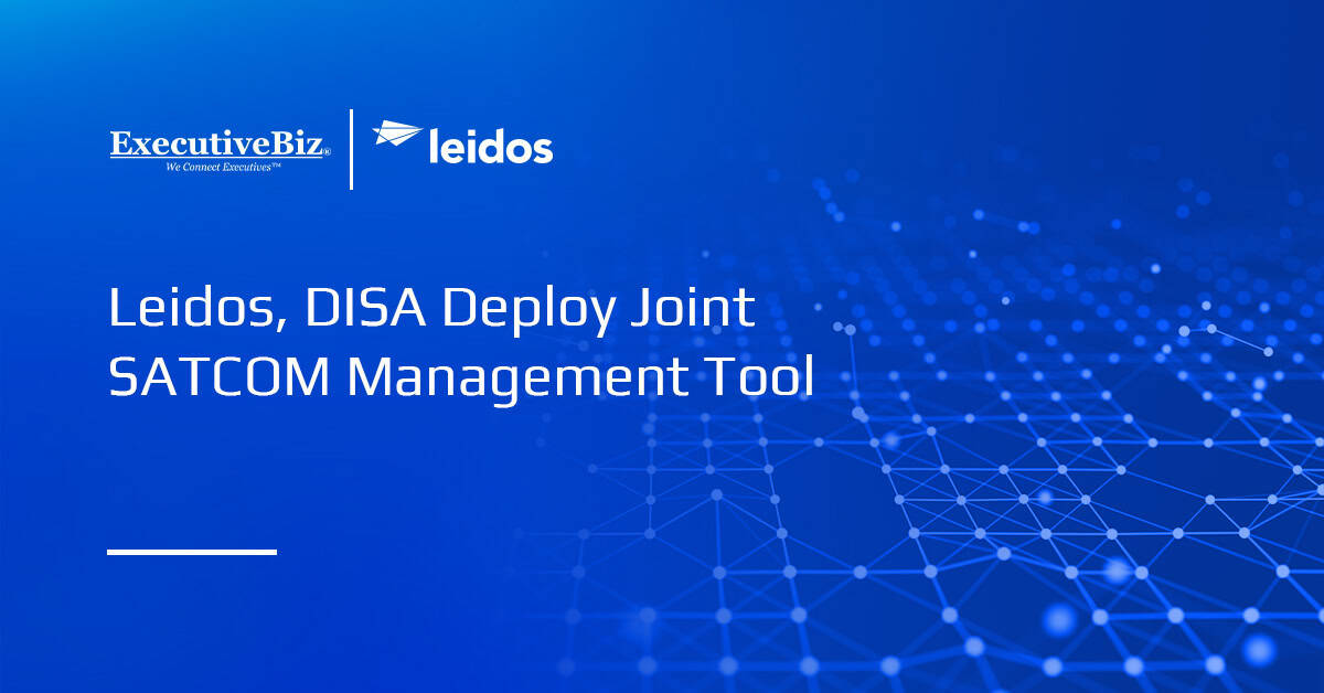 Leidos logo. Leidos, in partnership with the Defense Information Systems Agency, has delivered the Joint Management Tool.