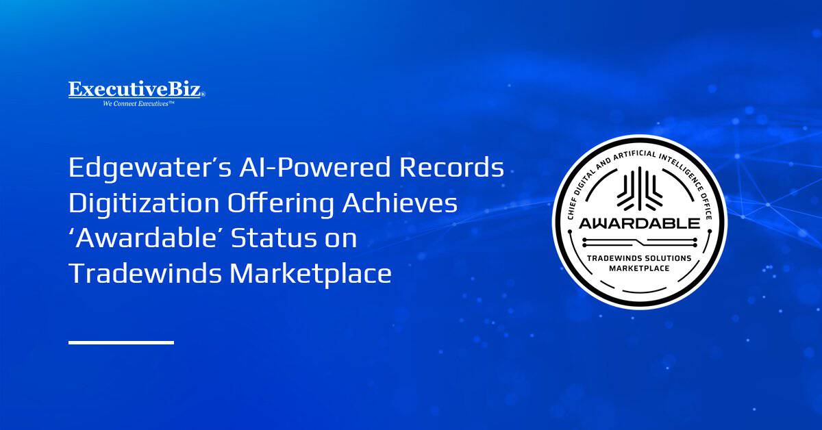 CDAO TSM logo. EdgeScanAI has been deemed "Awardable" on the CDAO TSM.