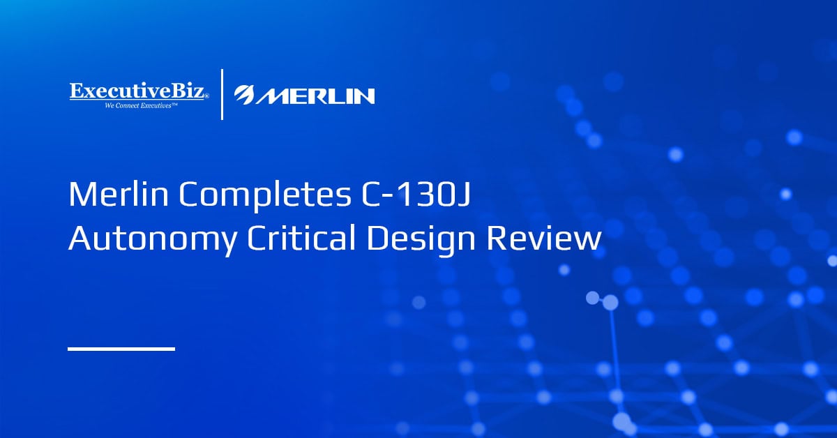 Merlin logo. Merlin has completed the critical design review for its C-130J autonomy program under a USSOCOM contract.