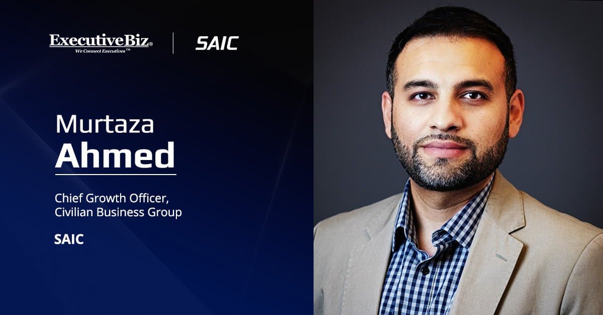 Murtaza Ahmed. The SAIC CGO for civilian business sat down for his latest Spotlight interview to discuss AI, cloud and cyber