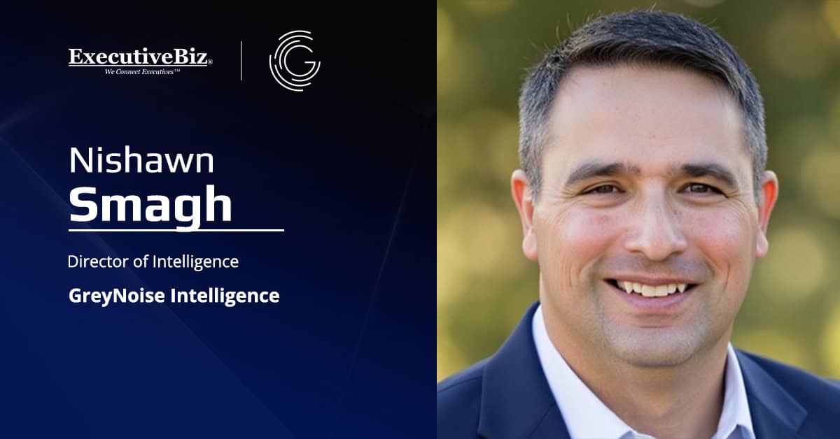 Nishawn Smagh. The GreyNoise intelligence director spoke with ExecutiveBiz about offensive AI, cybersecurity and cloud.