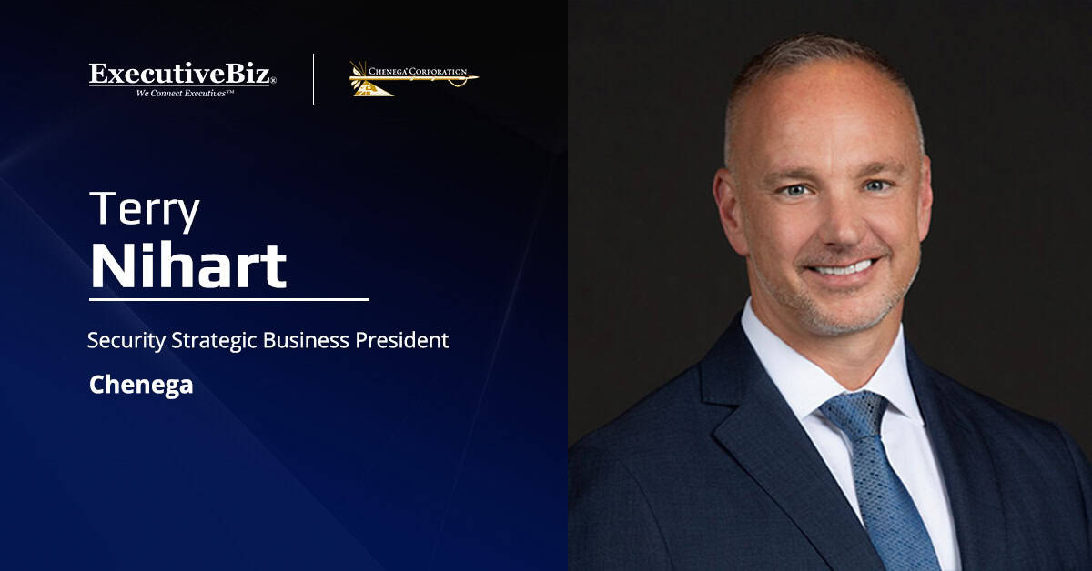 Terry Nihart. The Chenega president for security strategic business spoke to ExecutiveBiz about Alaska Native Corporations.