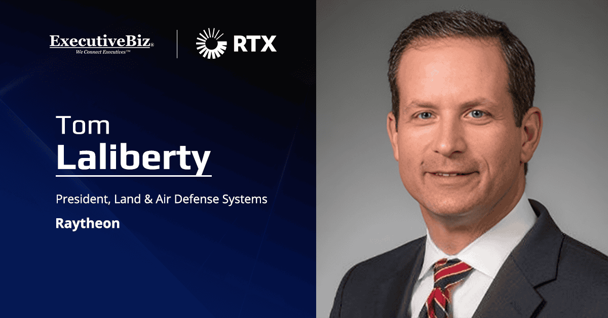 Tom Laliberty. The Raytheon executive commented on the company's investment to expand its Portsmouth, Rhode Island, facility.