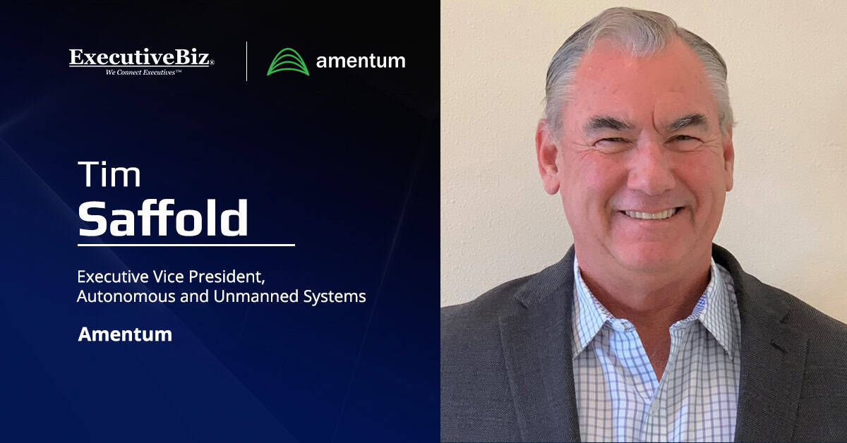 Tim Saffold, VP of autonomous and unmanned Systems at Amentum. Saffold talked about UAS threats in a new interview.