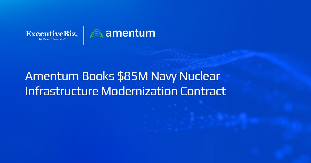 Amentum Books $85M Navy Nuclear Infrastructure Modernization Contract Amentum logo. Amentum has received a potential $85 million Navy contract for nuclear infrastructure modernization work.