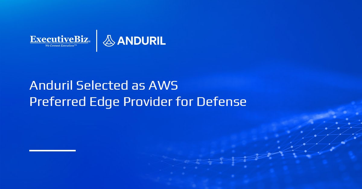 Anduril Selected as AWS Preferred Edge Provider for Defense Anduril logo. Anduril has been selected by AWS as its preferred edge provider for defense and national security customers.