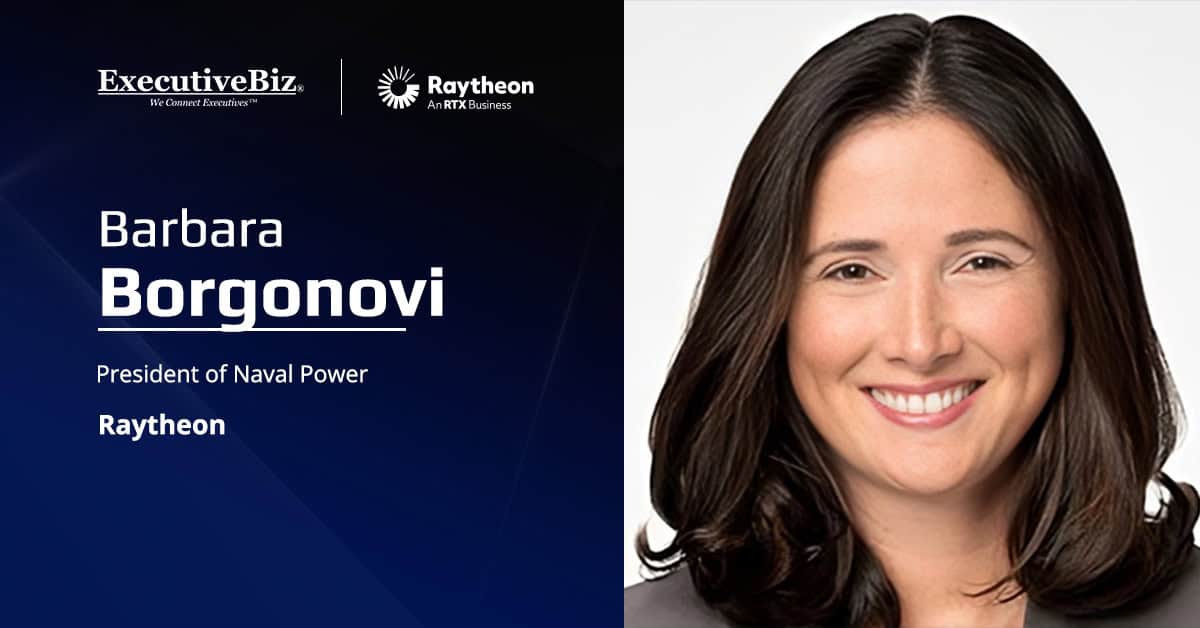 Barbara Borgonovi. The Raytheon executive discussed the contract modification from the U.S. Navy to produce SPY-6 radars.