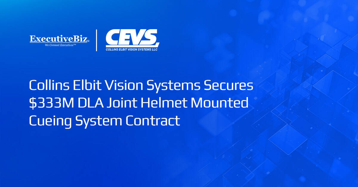 Collins Elbit Vision Systems logo. DLA has awarded Collins Elbit Vision Systems a contract to support the JHMCS program.