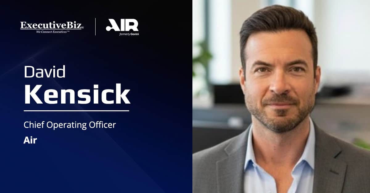 David Kensick. The new Air chief operating officer joins the company from ID.me, where he was chief experience officer.