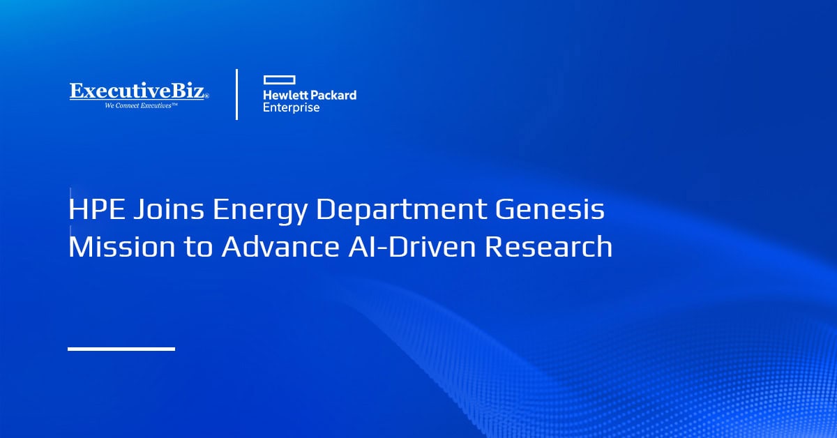 Hewlett Packard Enterprise. The company has been selected to participate in the DOE's Genesis Mission.