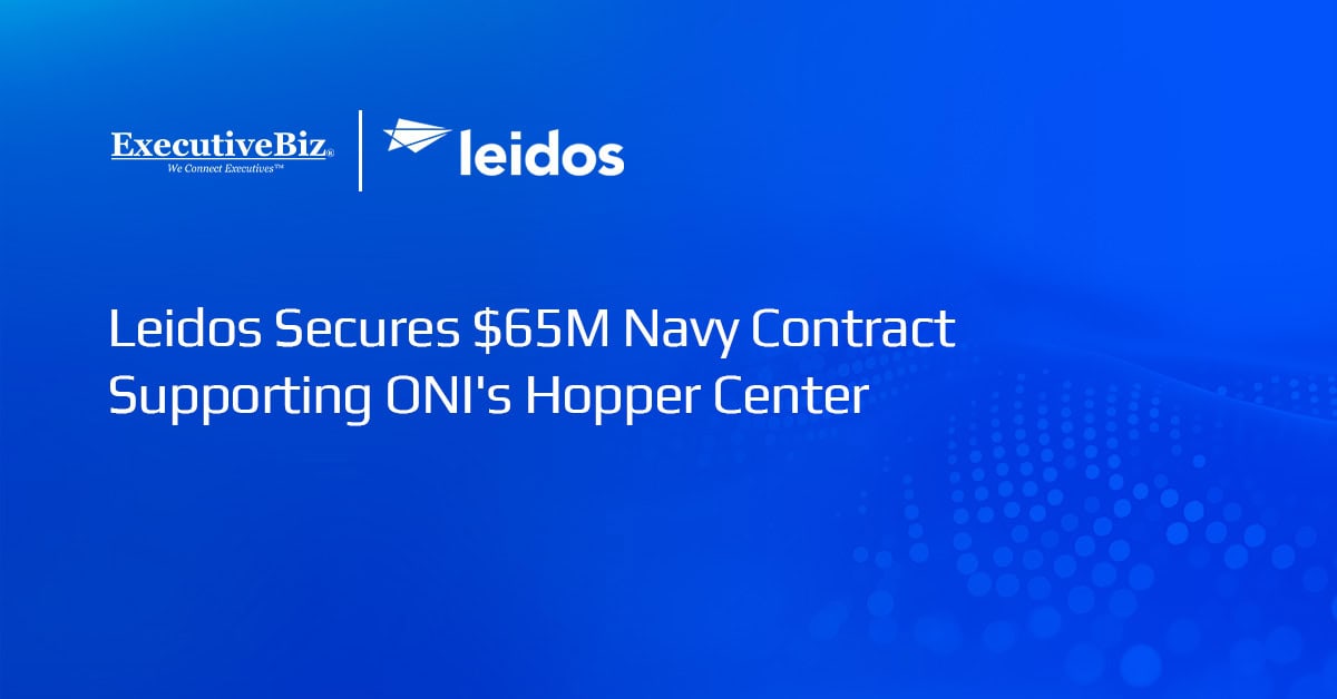 Leidos logo. Leidos has secured a $64.8 million Navy IDIQ contract to provide engineering and technical support for Hopper.