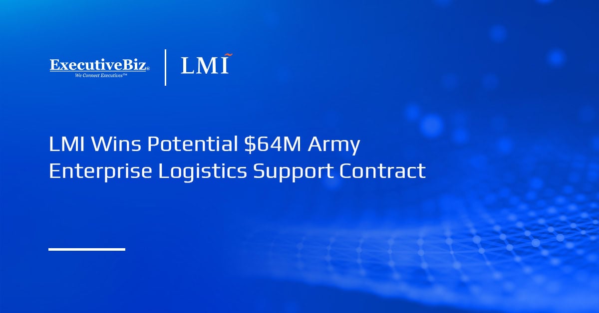 LMI logo. LMI has won a potential $64 million Army contract for enterprise logistics and installation operations support.