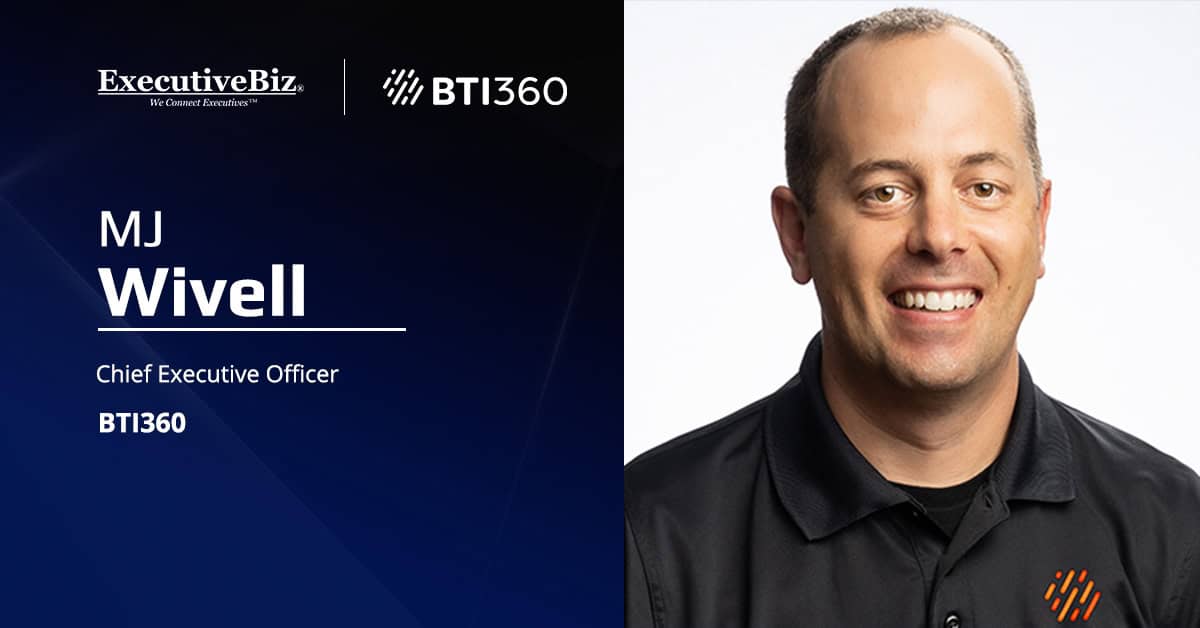 MJ Wivell. The BTI360 CEO and co-founder sat for a Spotlight interview about company growth and software and AI in government