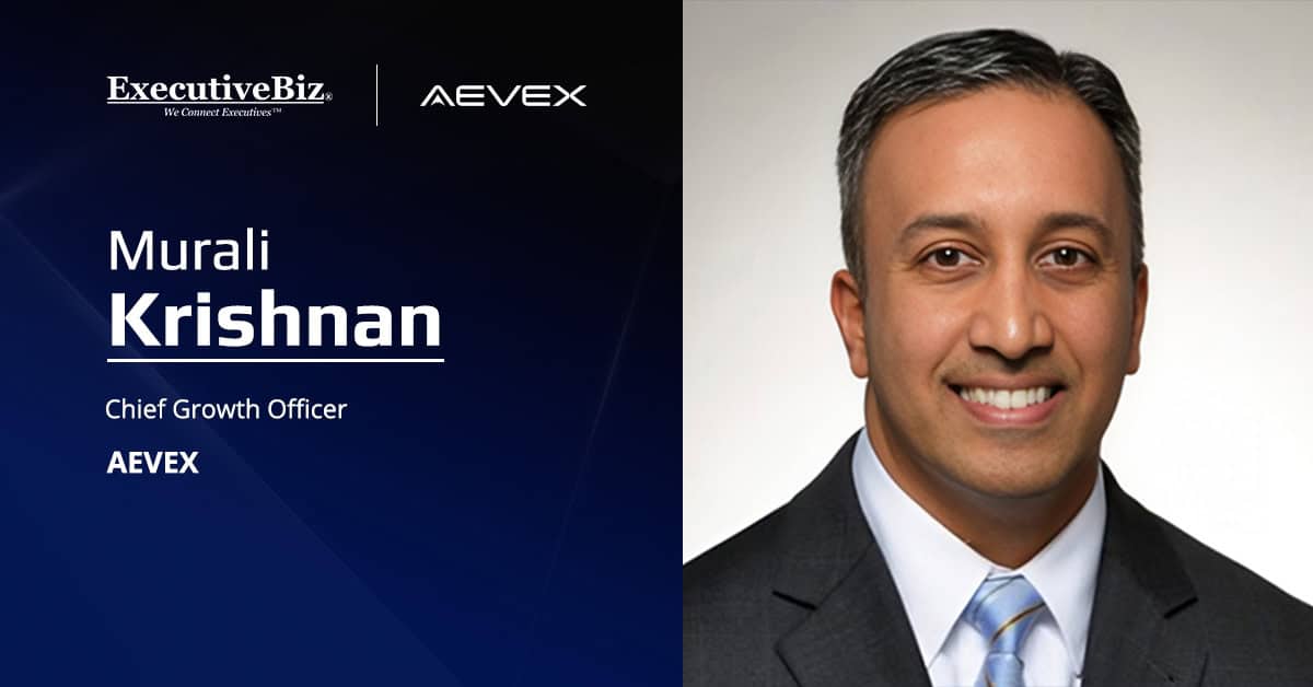 Murali Krishnan. AEVEX has appointed the former Northrop Grumman executive as chief growth officer.
