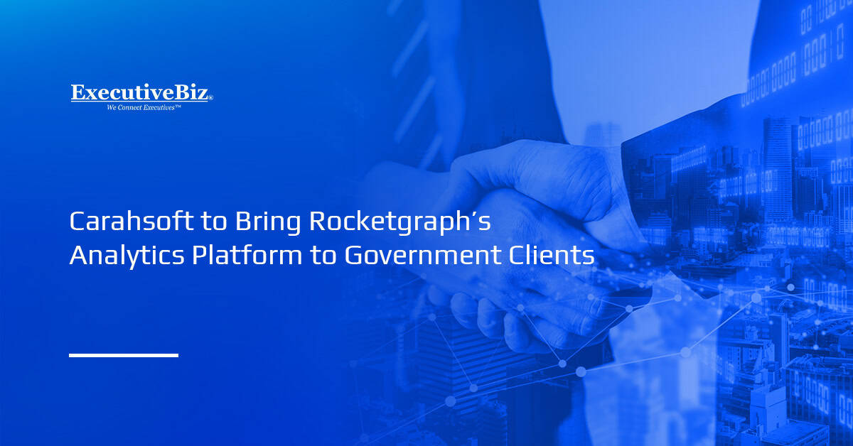 Partnership. Carahsoft and Rocketgraph have partnered to deliver the latter’s graph analytics platform to the public sector.