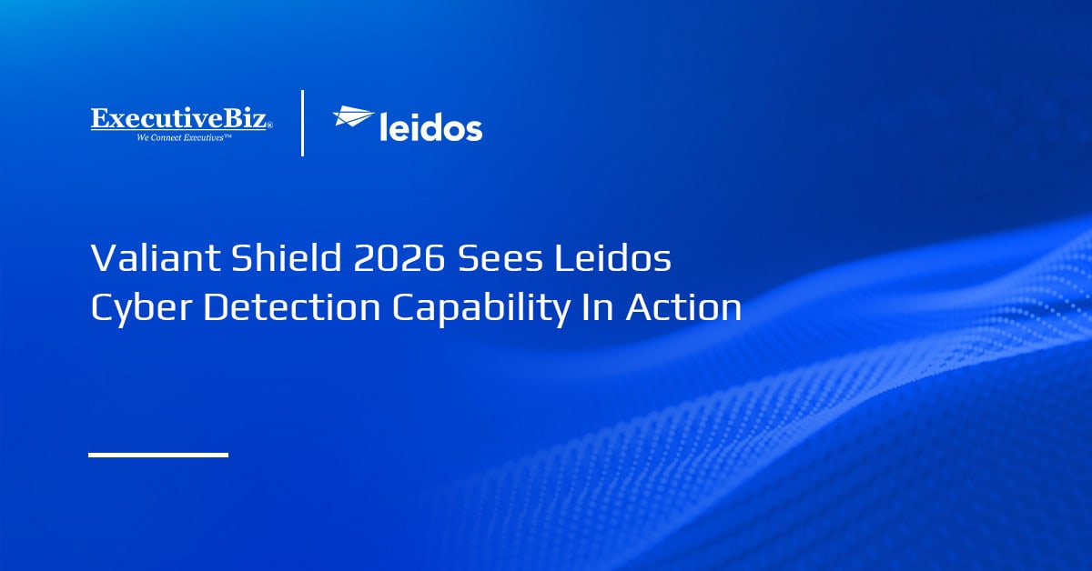 Leidos logo. The company showcased the capabilities of CRS at Valiant Shield 2026.