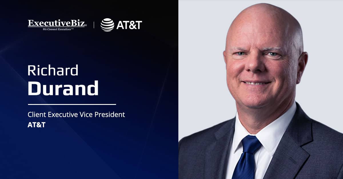 Richard Durand. The AT&T client EVP spoke to ExecutiveBiz about AI-native networking and the future of wireline technology.