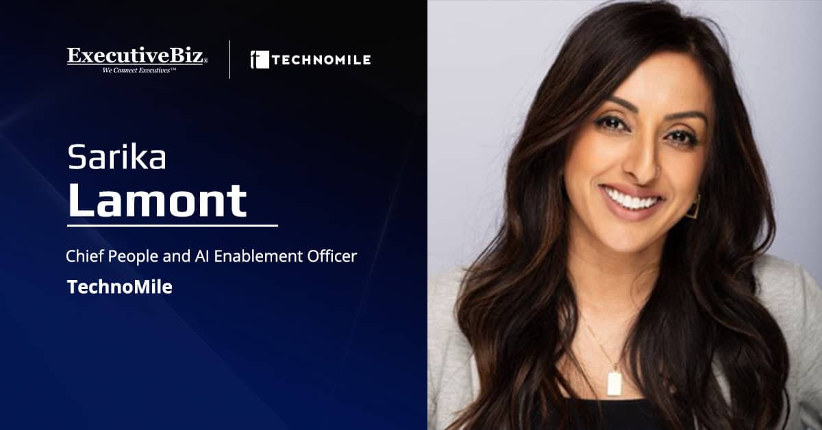 Sarika Lamont. TechnoMile has appointed Sarika Lamont as chief people and AI enablement officer.