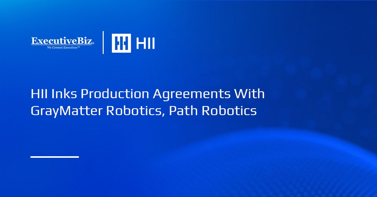 HII Inks Production Agreements With GrayMatter Robotics, Path Robotics HII logo. HII has signed performance-based production agreements with GrayMatter Robotics and Path Robotics.