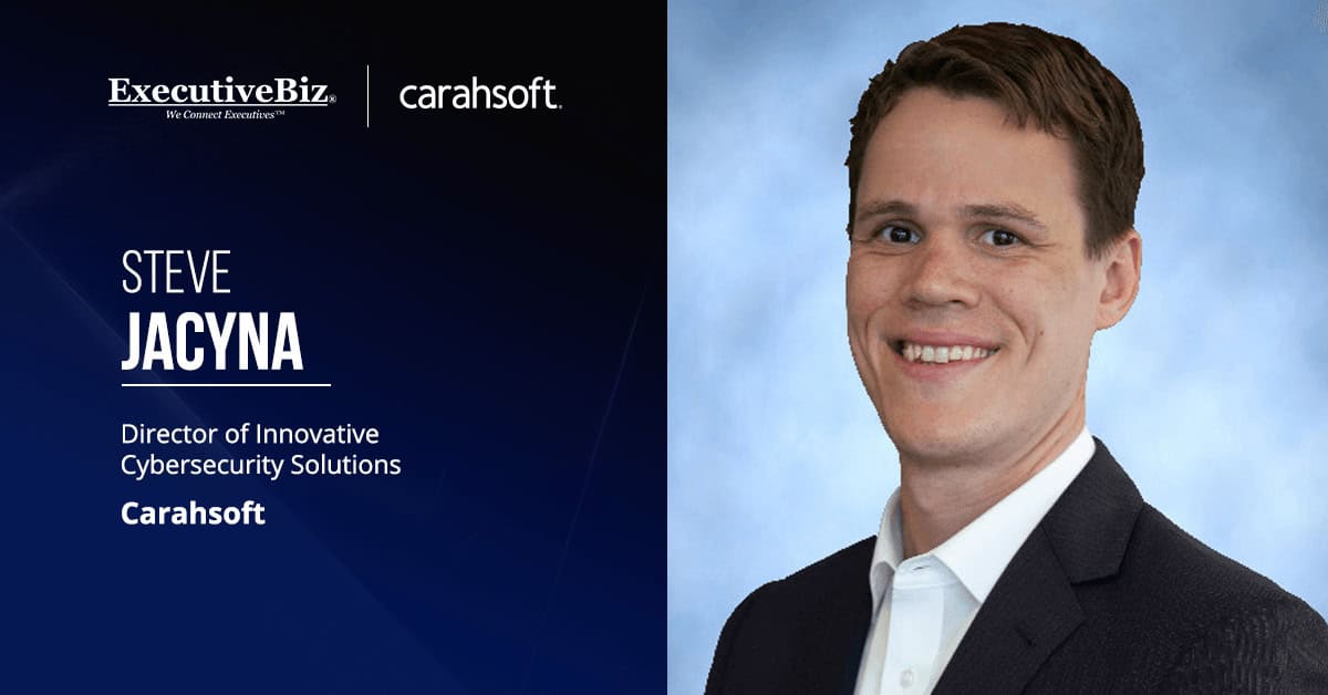 Steve Jacyna. The Carahsoft director commented on his company's partnership with Tidal Cyber.