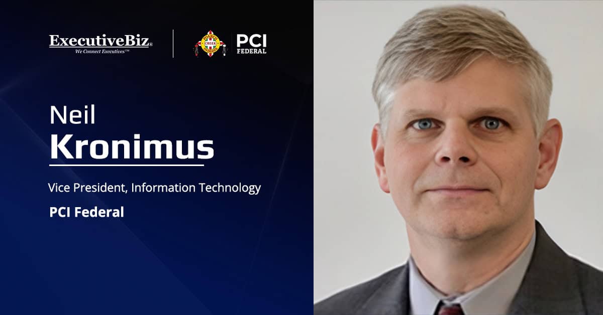 Former Maximus Executive Neil Kronimus Joins PCI Federal as Vice President of IT
