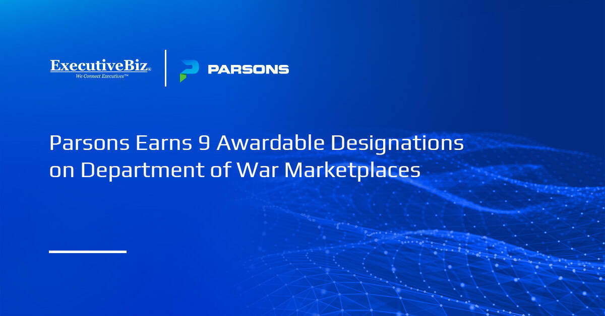 Parsons Earns 9 Awardable Designations on Department of War Marketplaces