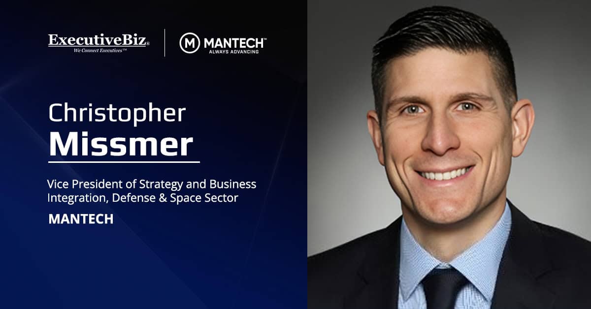 Former Intel Exec Christopher Missmer Joins MANTECH Defense & Space Sector Former Intel Exec Christopher Missmer Joins MANTECH Defense & Space Sector