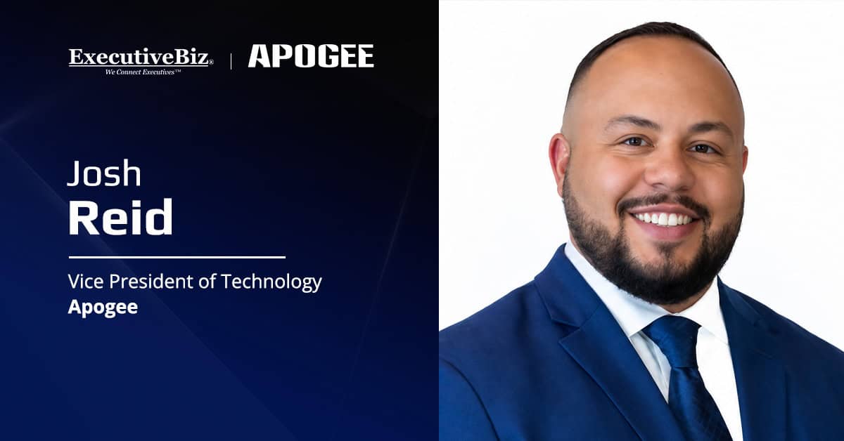 Josh Reid Elevated to Apogee Engineering Technology VP Josh Reid Elevated to Apogee Engineering Technology VP